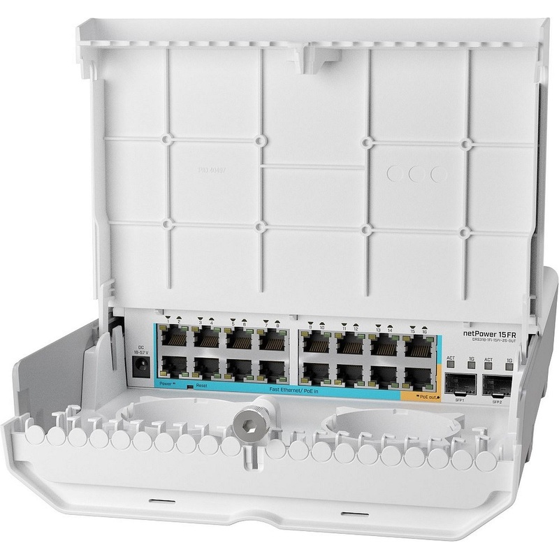 Изображение товара Коммутатор MikroTik netPower 15FR CRS318-1FI-15FR-2S-OUT управляемый PoE 16 портов