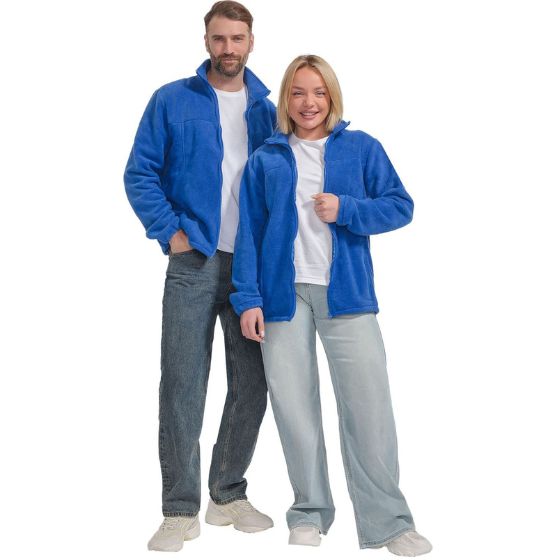 Изображение товара Толстовка флисовая синяя мужская модель Флис-Л размер 40-42