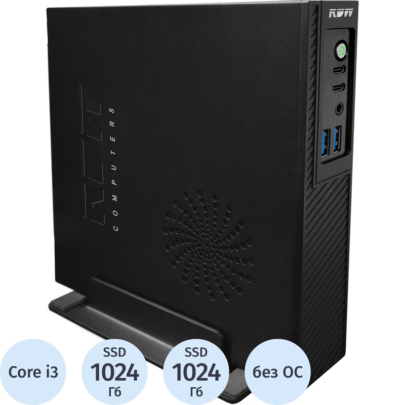 Изображение товара Неттоп RDW Computers Таймыр 3366064060 Core i3 Alder Lake/DDR5 16 ГБ/SSD 1024 ГБ/без ОС