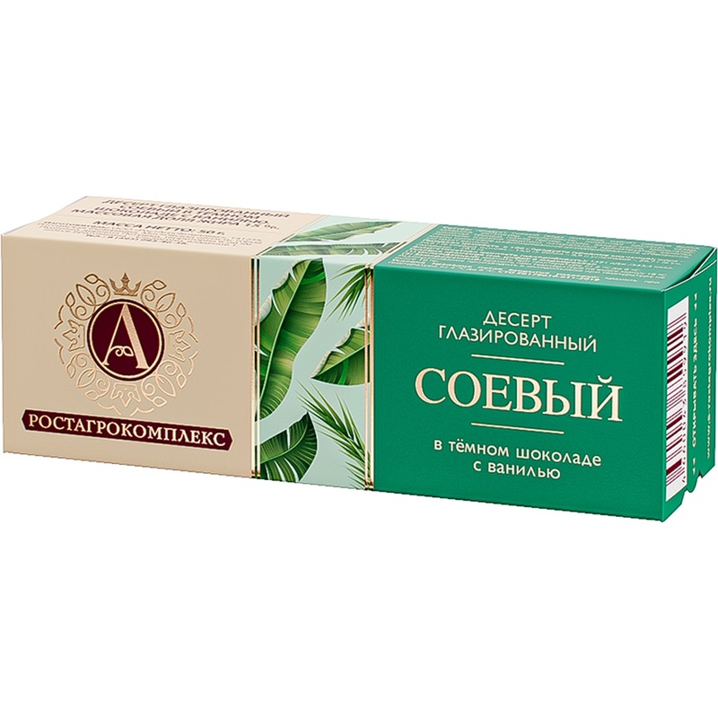 Изображение товара Десерт соевый глазированный с ванилью 15% 50 г А.Ростагрокомплекс