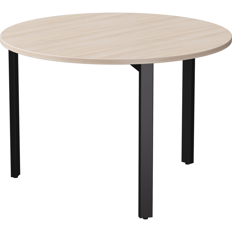 Изображение товара Стол для переговоров EVO 254S022DY9005 круглый 1100х1100 мм дуб соната черный