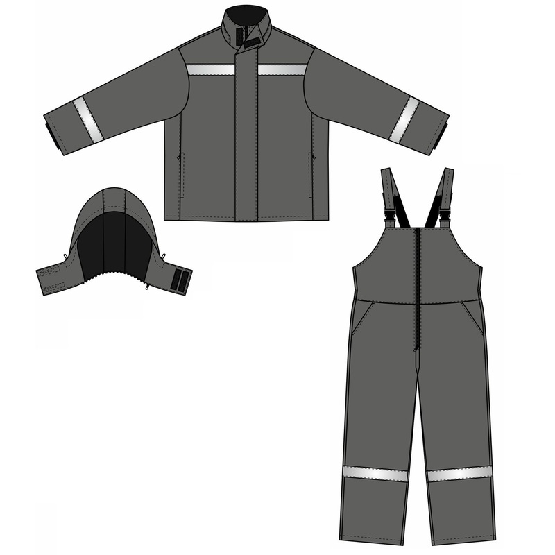 Изображение товара Костюм рабочий зимний мужской з48-КПК с СОП серый 68-70