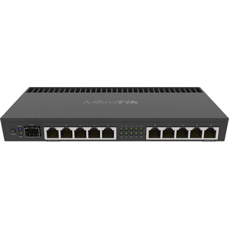 Изображение товара МикроТик RB4011iGS+RM маршрутизатор с SFP портами 10 LAN портов PoE и IPv6