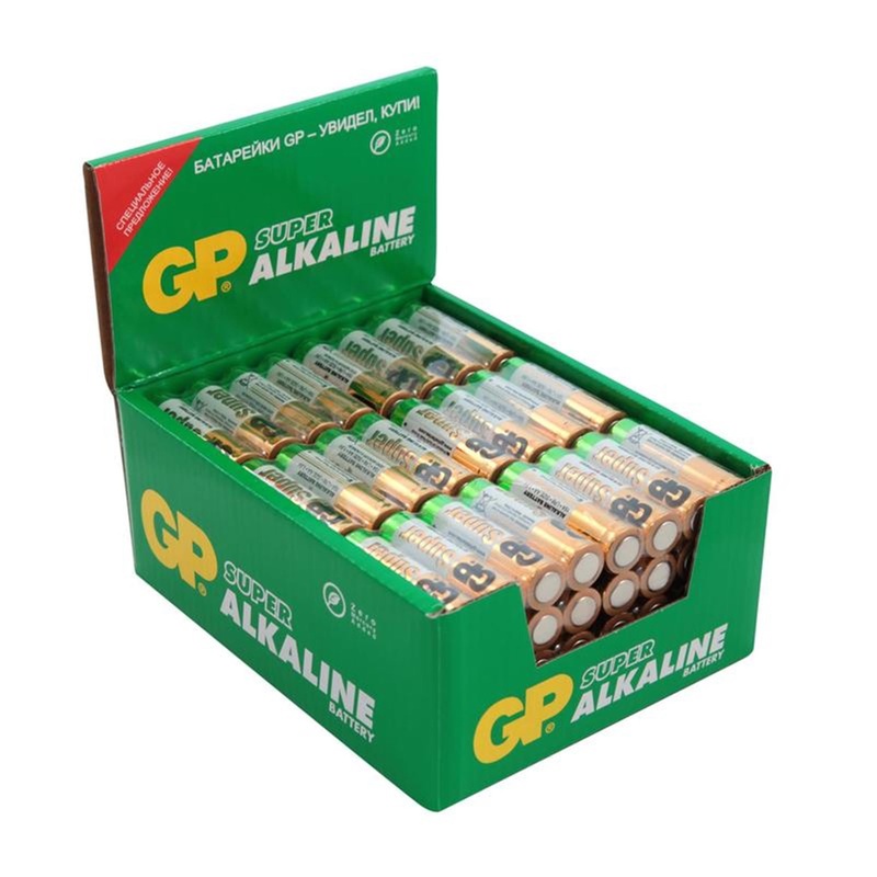 Изображение товара GP Super Alkaline AA батарейки 96 шт картонная упаковка