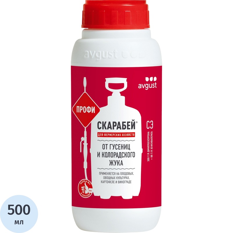 Изображение товара Средство Avgust Скарабей от листогрызущих вредителей 500 мл