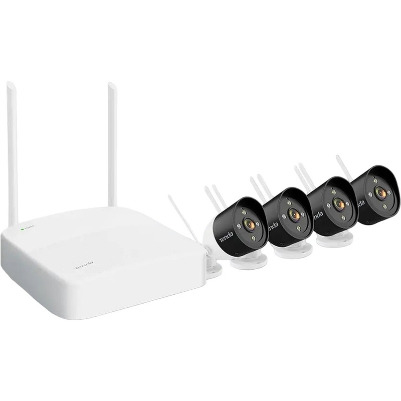 Изображение товара Комплект видеонаблюдения Tenda K4W-3TC с 4 камерами и IP видеорегистратором