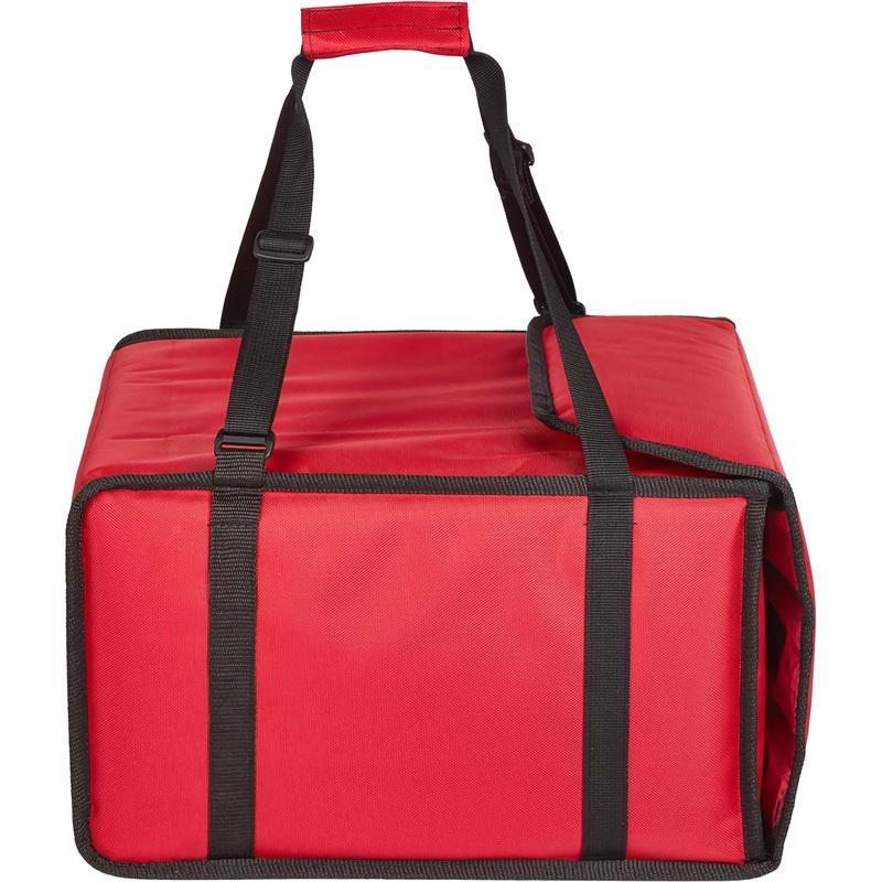 Изображение товара Термосумка для пиццы оксфорд красная 42х42х25 см