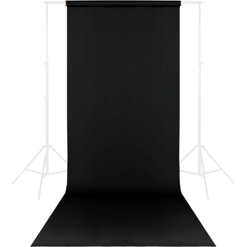 Изображение товара Фон Raylab 009 1.35x6 м чёрный для фотосъемки