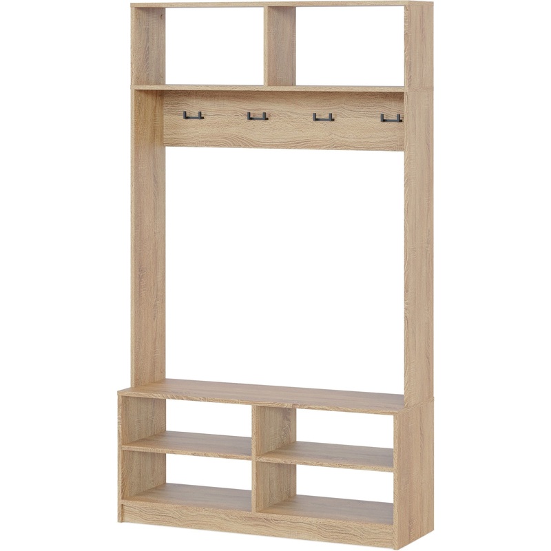 Изображение товара Прихожая ВШ-9 дуб сонома (1100х356х1900 мм, 4 крючка)