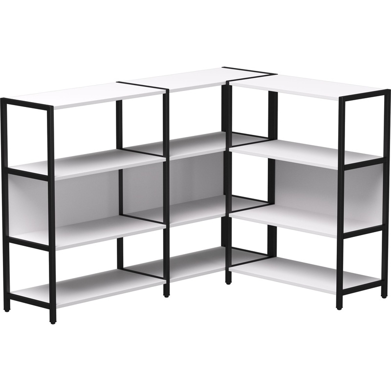 Изображение товара Стеллаж для документов EVO 254ST14W39005 белый/чёрный 1635х1215х1120 мм