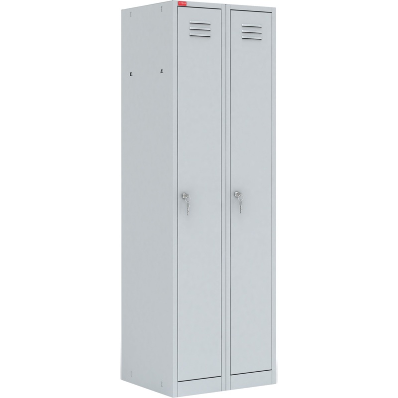 Изображение товара Металлический шкаф для одежды ШРМ22М, серый