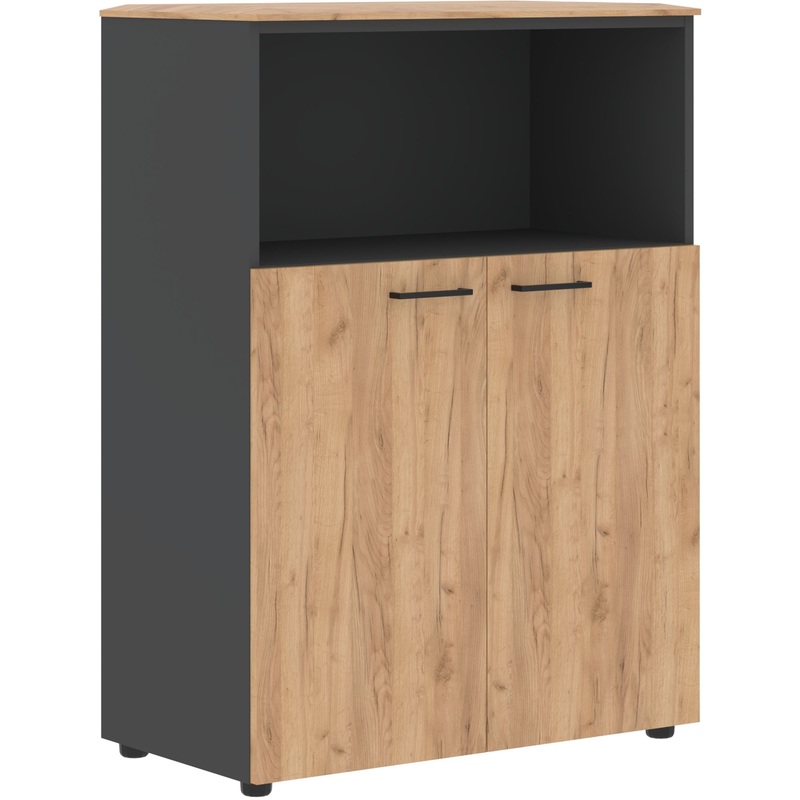 Изображение товара Шкаф для документов Jay JMC 85.3 антрацит дуб бофорд 856х452х1184 мм