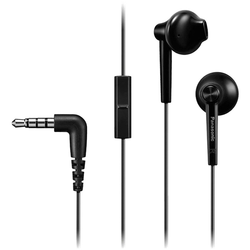 Изображение товара Наушники Panasonic RP-TCM55GC-K проводные вставные с микрофоном черные