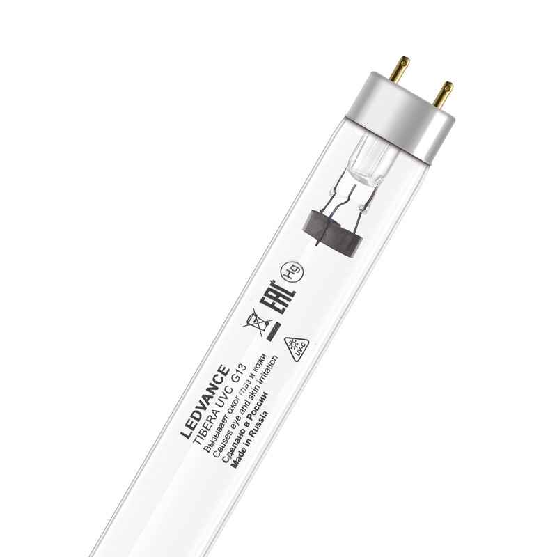 Изображение товара Бактерицидная лампа UVC 15W G13 для обеззараживания поверхность и воздух