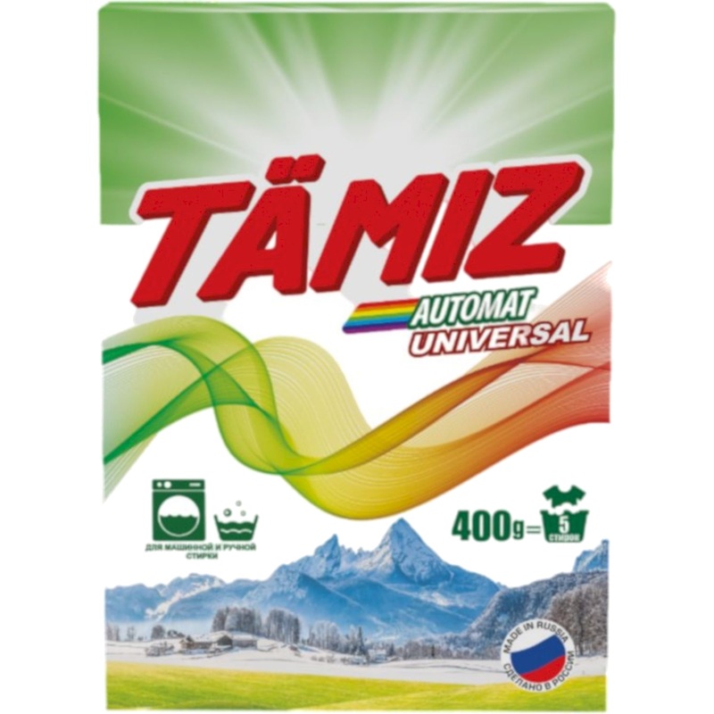 Изображение товара Порошок стиральный Tamiz Universal для белого и цветного белья 0.4 кг