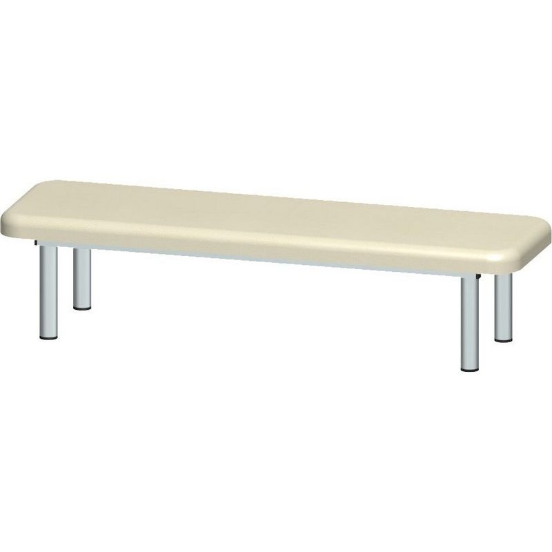 Изображение товара Скамья для одевания к 4 секционному шкафу М-233-7 серый бежевый 952х277х240 мм