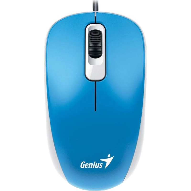 Изображение товара Проводная мышь Genius DX-110 синяя с USB интерфейсом