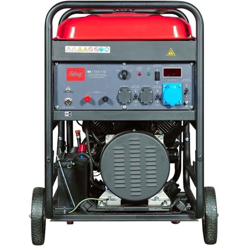 Изображение товара Бензиновый генератор Fubag BS 17000 A ES мощностью 15 кВт для резервного энергоснабжения