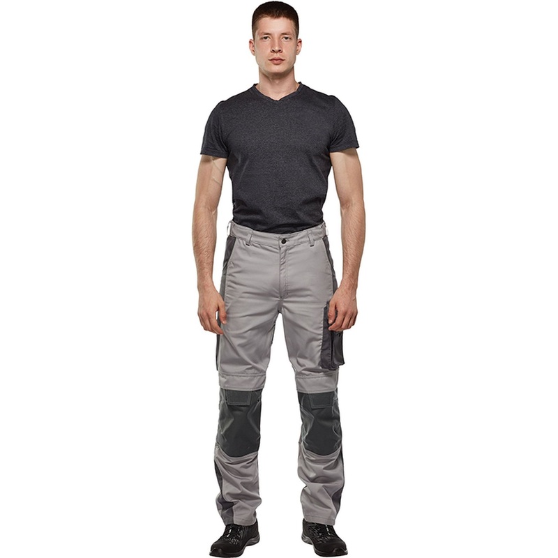 Изображение товара Брюки рабочие летние мужские л33-БР серые со светоотражающим кантом