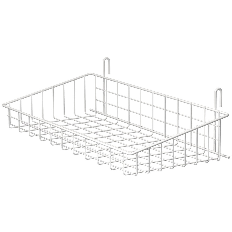 Изображение товара Крючок для перфорации корзина белая 560x250 мм 6 шт