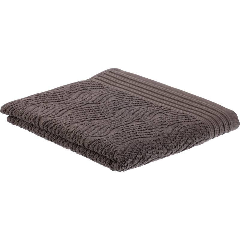 Изображение товара Полотенце махровое Комус Веттерн 70х120 см антрацит