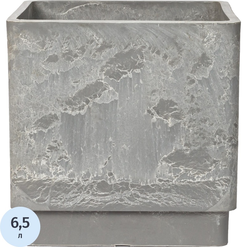 Изображение товара Горшок для цветов GreenShip 6.5 л светло-серый