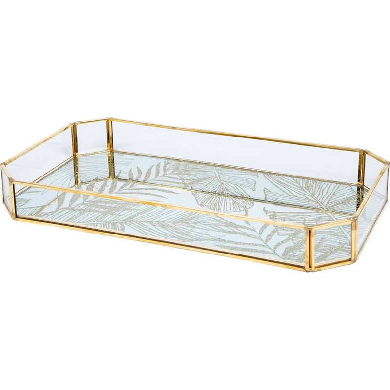 Изображение товара Поднос Вещицы Экзотика стеклянный 30.5x17.5x3.5 см