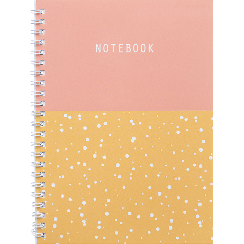 Изображение товара Бизнес-тетрадь Attache Economy Flakes А5 48 листов розовая оранжевая спираль