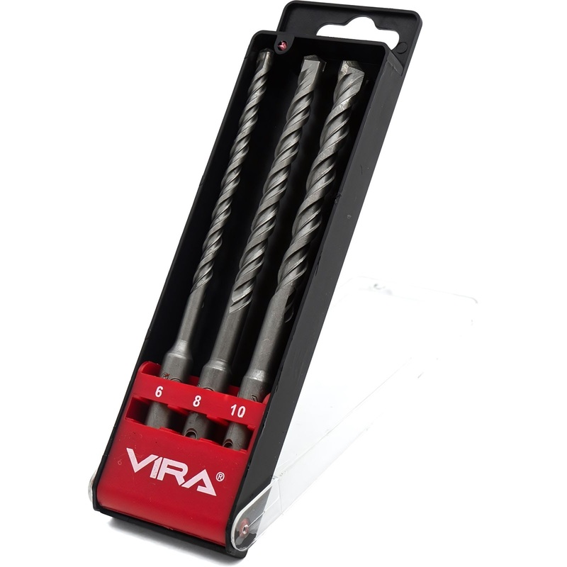 Изображение товара Набор буров VIRA SDS-plus 3 предмета для бетона кирпича 160 мм