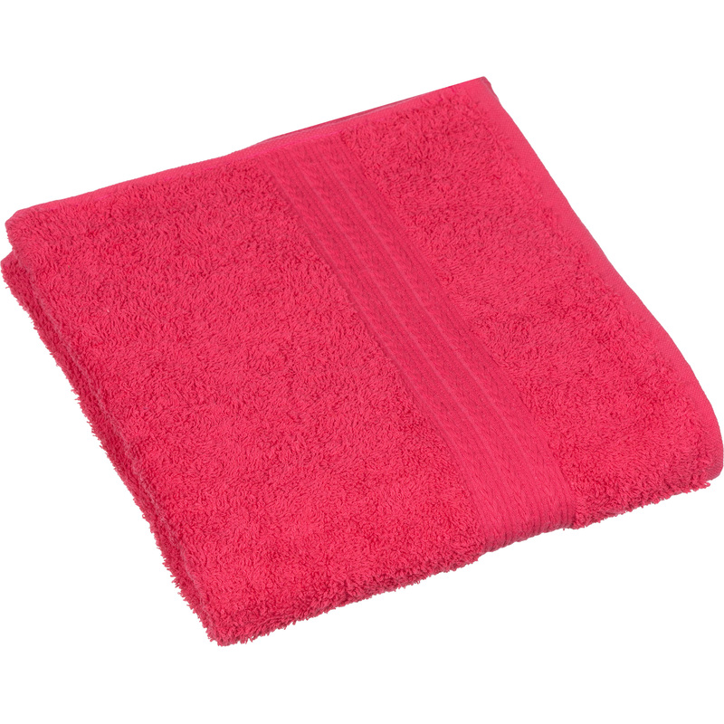Изображение товара Полотенце махровое малиновое 50х90 см для рук и лица
