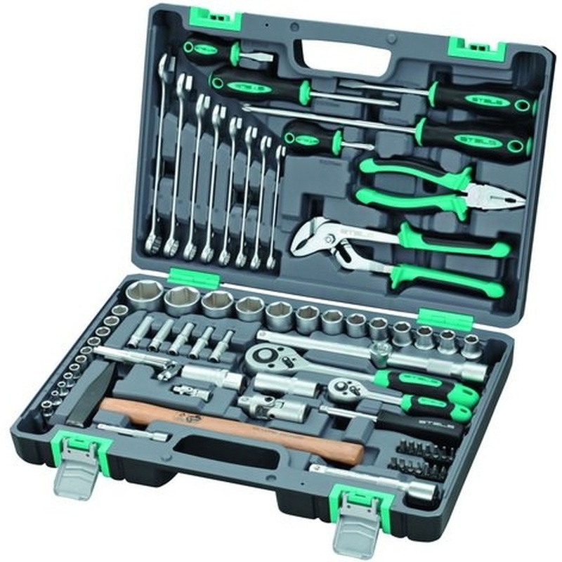 Изображение товара Уценка. Набор инструмента автомобильный Stels 76 предметов (14104)