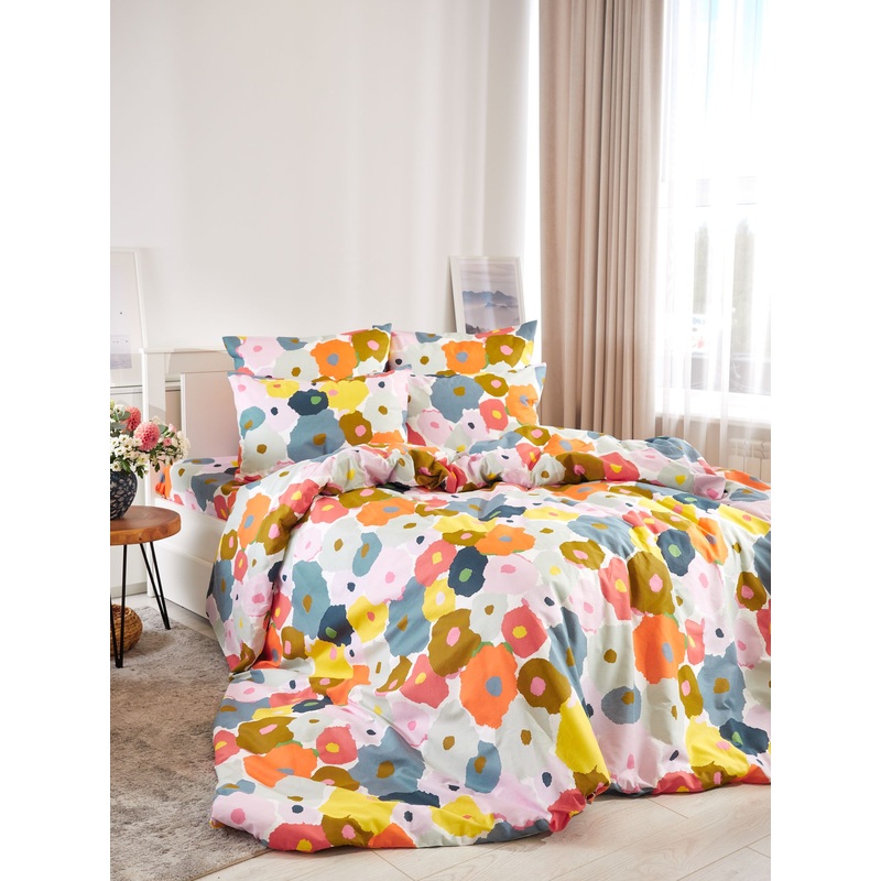 Изображение товара Комплект постельного белья Guten Morgen Murreva 2-спальное с европростынёй бязь 70x70 см