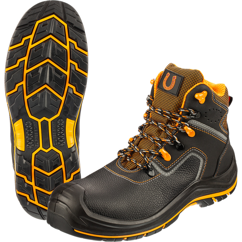 Изображение товара Рабочие ботинки Perfect Protection ПУ-нитрил из натуральной кожи 43 черные