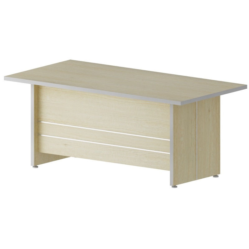 Изображение товара Стол руководителя письменный Комус Мебель Сатурн-Д ясень 1800х900х764 мм офисный
