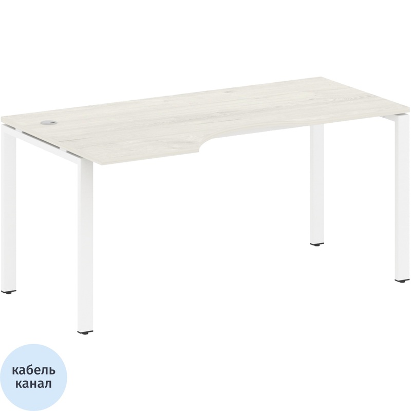 Изображение товара Эргономичный стол Metal System Style БП.СА-1 Л левый 1600х900х750 мм