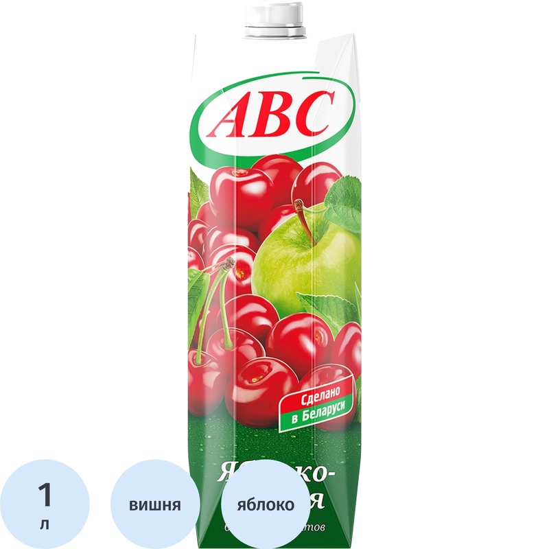 Изображение товара Нектар АВС яблочно-вишневый 1 л