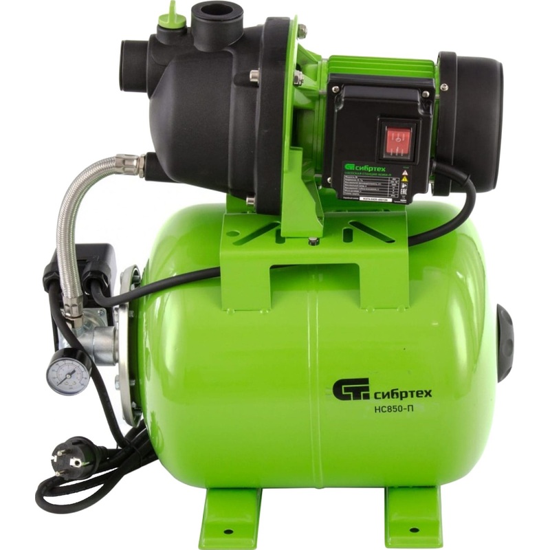 Изображение товара Насосная станция Сибртех НС850-П 850 Вт 19л для водоснабжения - автоматическая