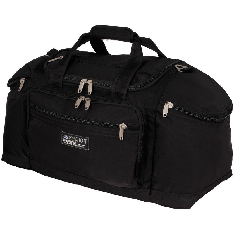 Изображение товара Дорожная сумка Polar из полиэстера черная модель П810В-05