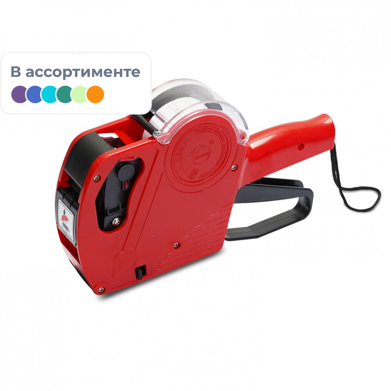 Этикет-пистолет однострочный Keyide MX5500 EOS красный (1х8 символов,   21.5х12 мм прямоугольная лента)