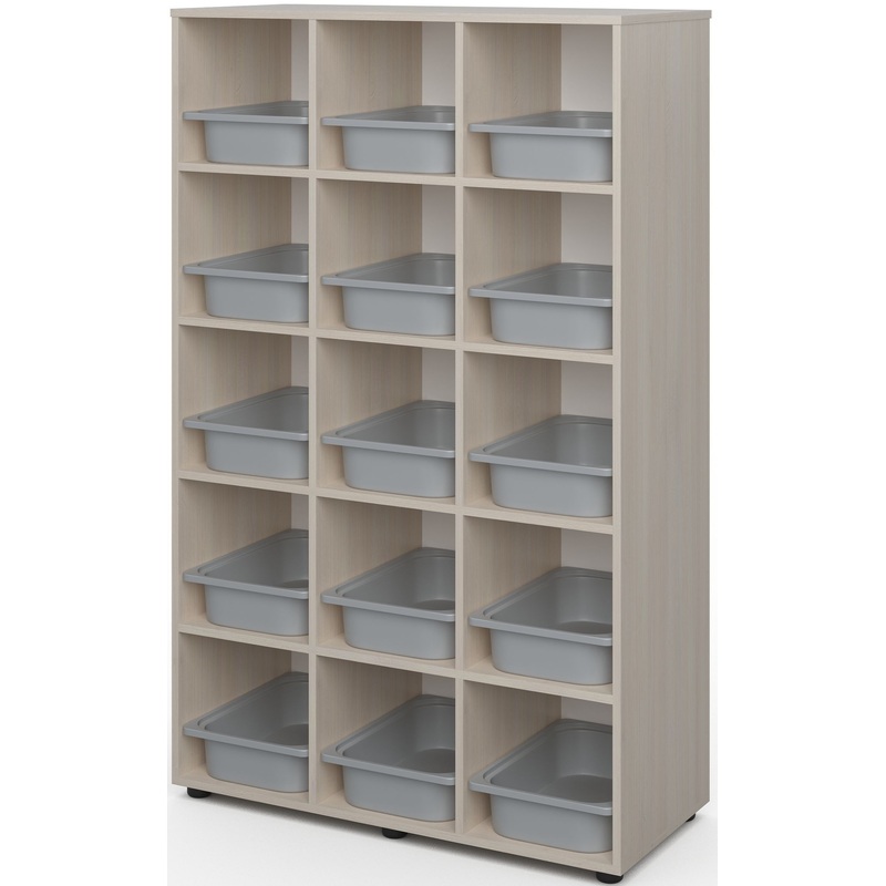 Изображение товара Стеллаж Стеллок Стеллаж 15 ячеек с ящиками (дуб шамони) — компактное хранение Изображение товара Стеллаж Стеллок Стеллаж 15 ячеек с ящиками (дуб шамони) — компактное хранение