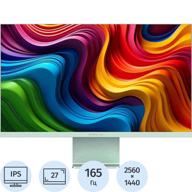 Изображение товара Монитор Digma Pro (DM27SP03) 27/2K/IPS/165Hz/300cd/2ms/HDMI/DP