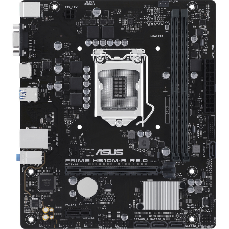 Изображение товара Материнская плата Asus Prime H510M-R R2.0-SI LGA 1200 DDR4 для офисных ПК