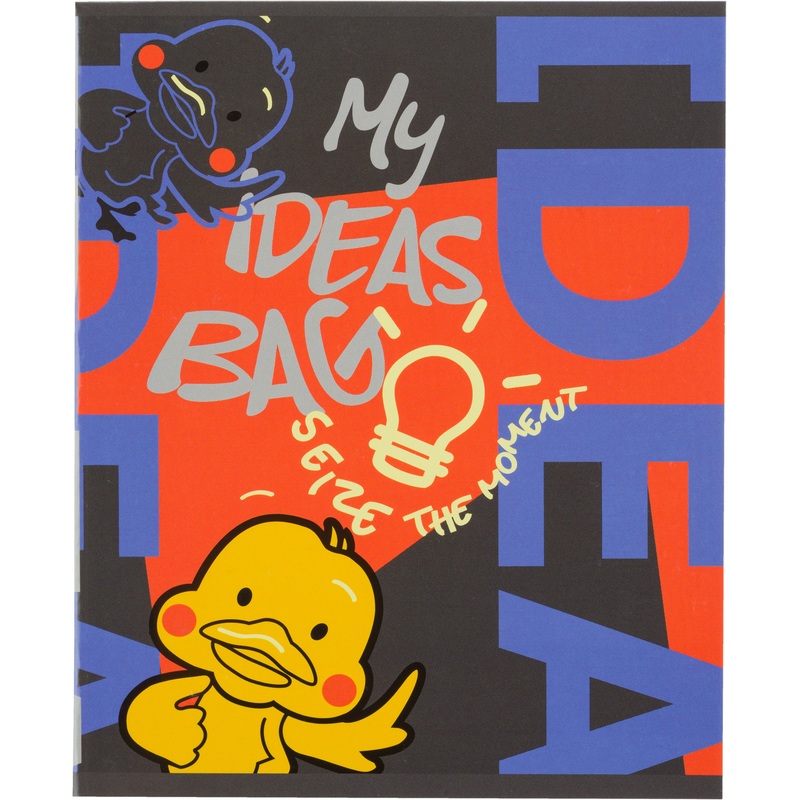 Изображение товара Тетрадь общая №1 School Idea А5 48 листов в клетку на скрепке обложка с рисунком ВД-лак