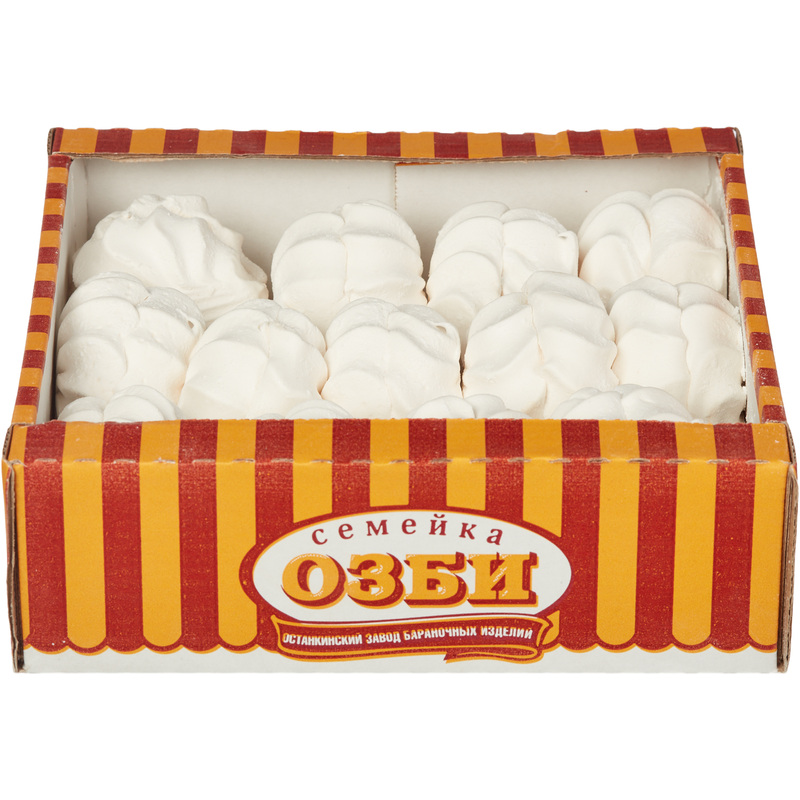 Изображение товара Зефир Семейка ОЗБИ ванильный 540 г натуральный воздушный десерт