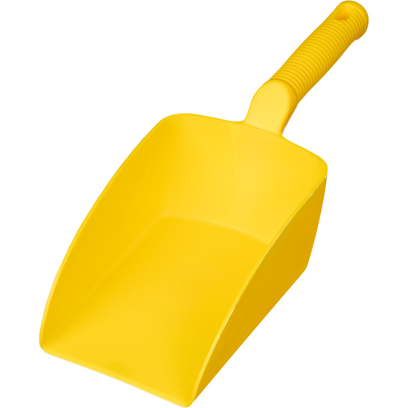 Изображение товара Совок для мусора NV пластиковый жёлтый ширина 12.5 см ручка 15 см