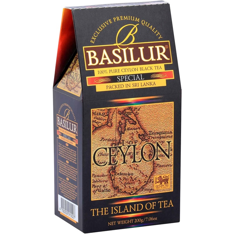 Изображение товара Чёрный чай Basilur Ceylon 200 г — премиальный крупнолистовой настоящий цейлонский чай Изображение товара Чёрный чай Basilur Ceylon 200 г — премиальный крупнолистовой настоящий цейлонский чай