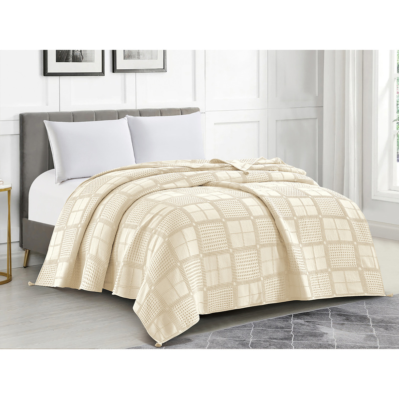 Изображение товара Покрывало Cleo Terry хлопок 220x240 см молочное