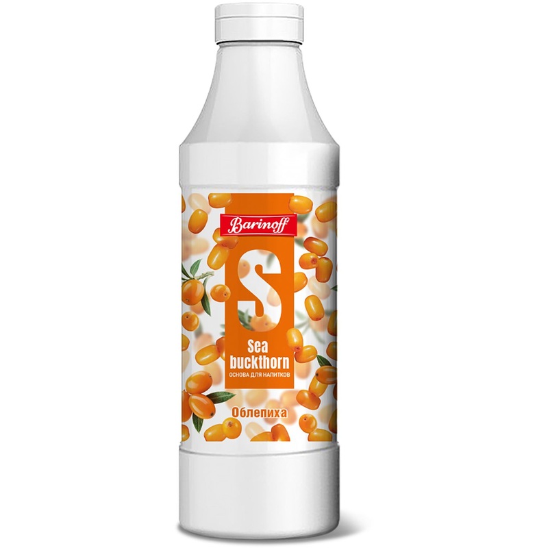Изображение товара Основа для напитков Barinoff облепиховая 1 кг упаковка 6 шт
