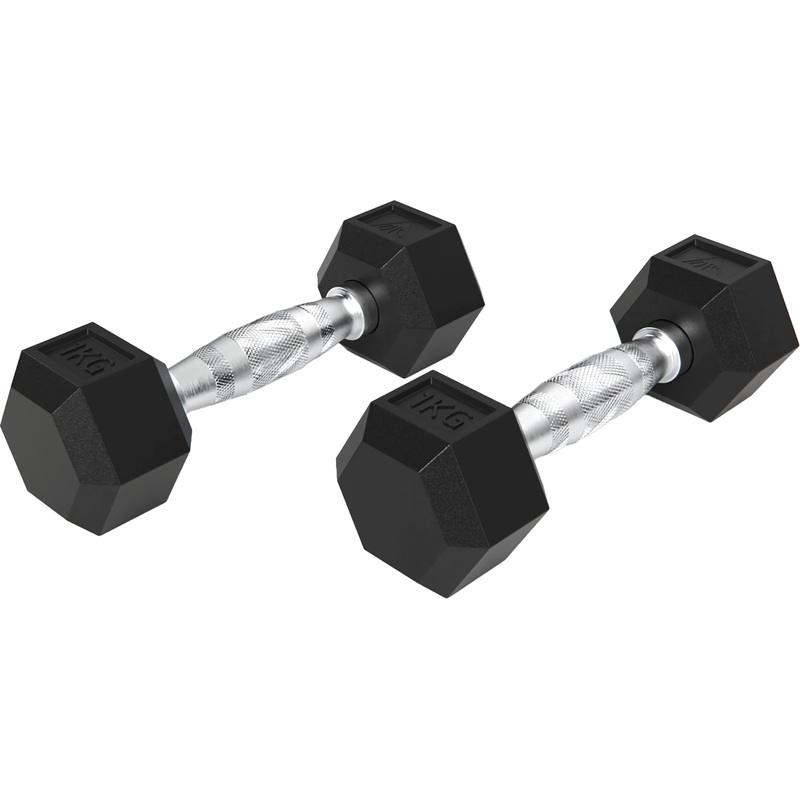 Изображение товара Набор гантелей DFC DB001-1 гексагональные 2х2 кг для фитнеса и тренировок
