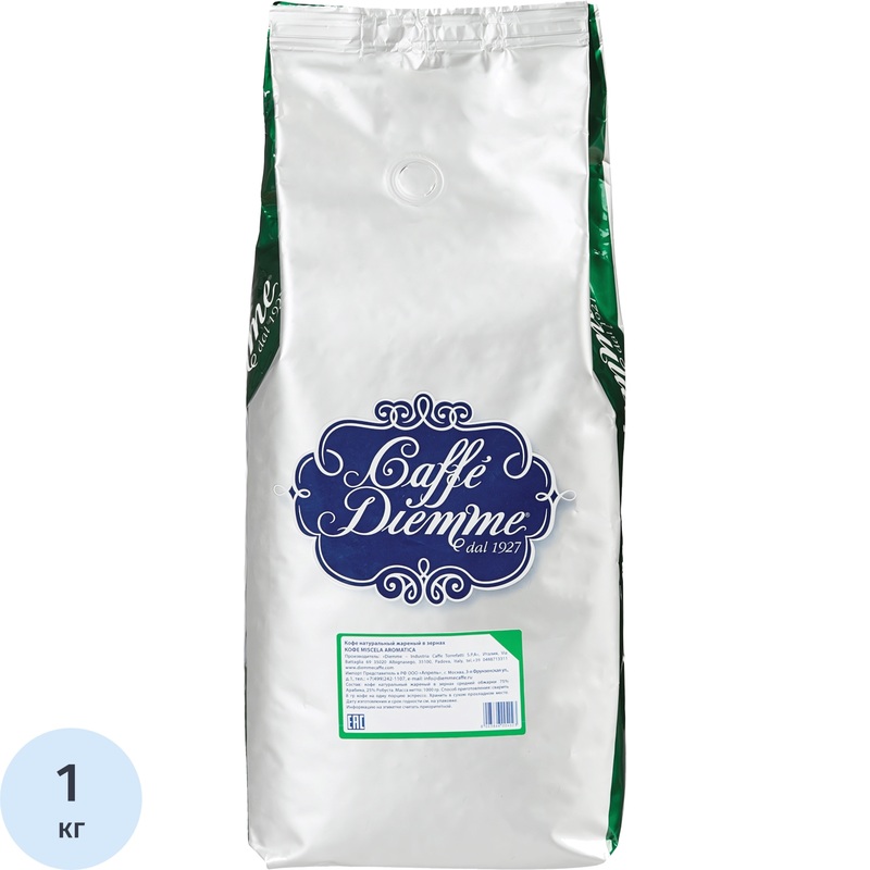 Изображение товара Кофе в зёрнах Diemme Caffe Miscela Aromatica 1 кг для домашнего и профессионального использования